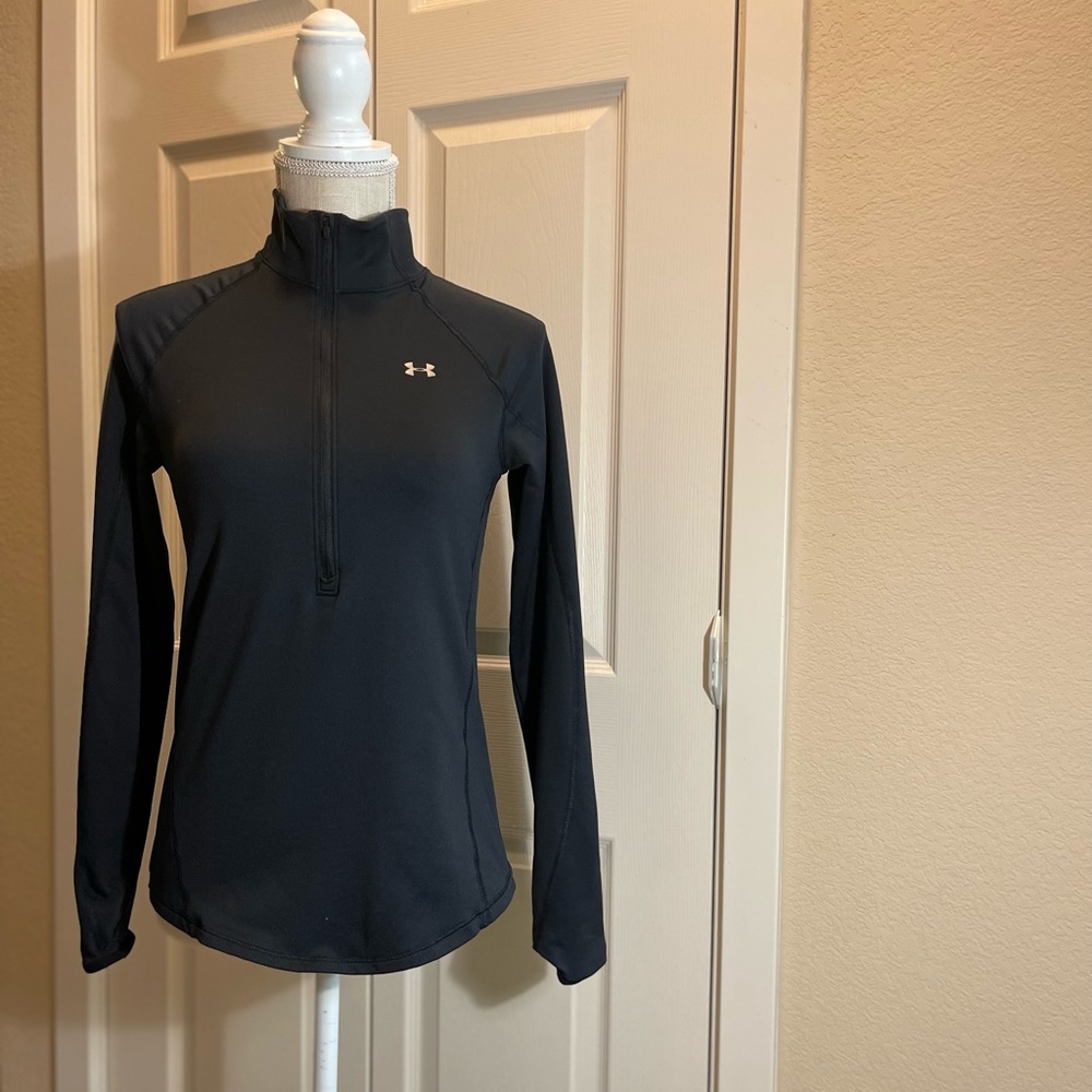 Under Armour Women's ColdGear® Armour ½ Zip in Black, Sz Small